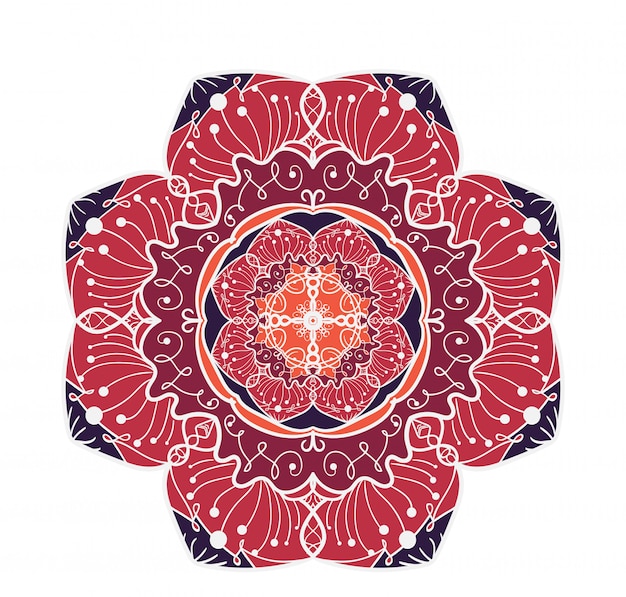 Mandala lijnsjabloon