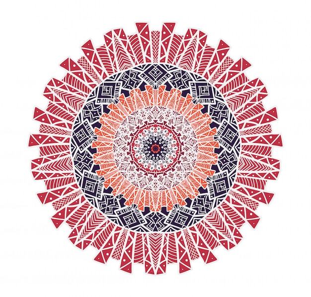 Mandala lijnsjabloon