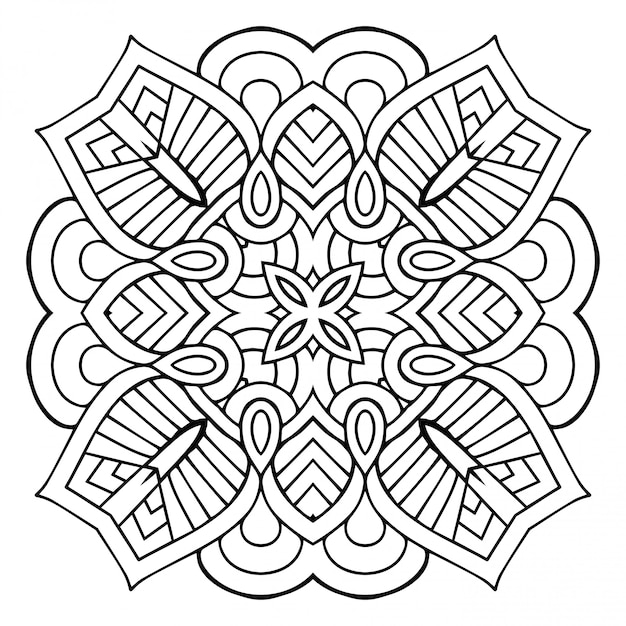 Linea mandala, elemento decorativo.