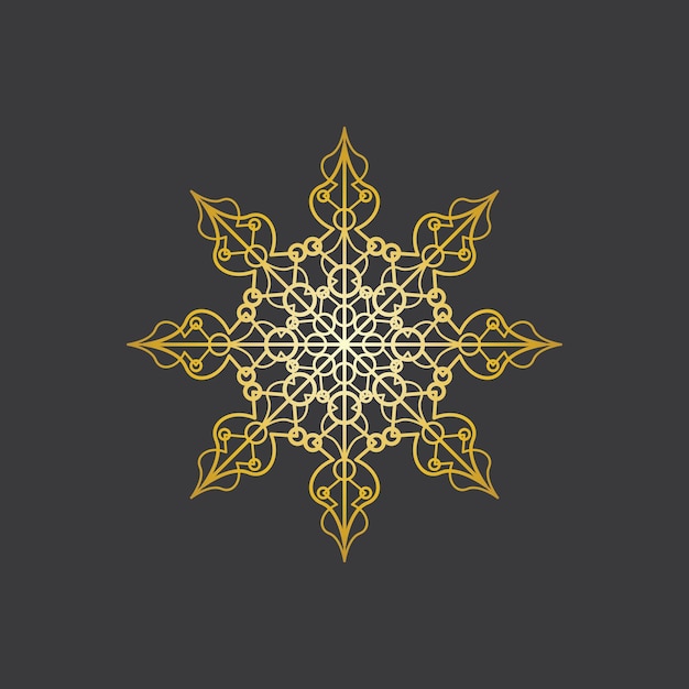 Mandala logo design vector illustration