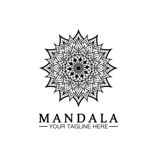 Modello di vettore di progettazione logo mandala