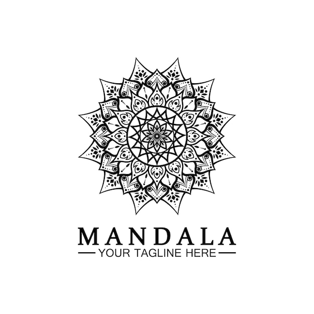 Modello di vettore di progettazione logo mandala