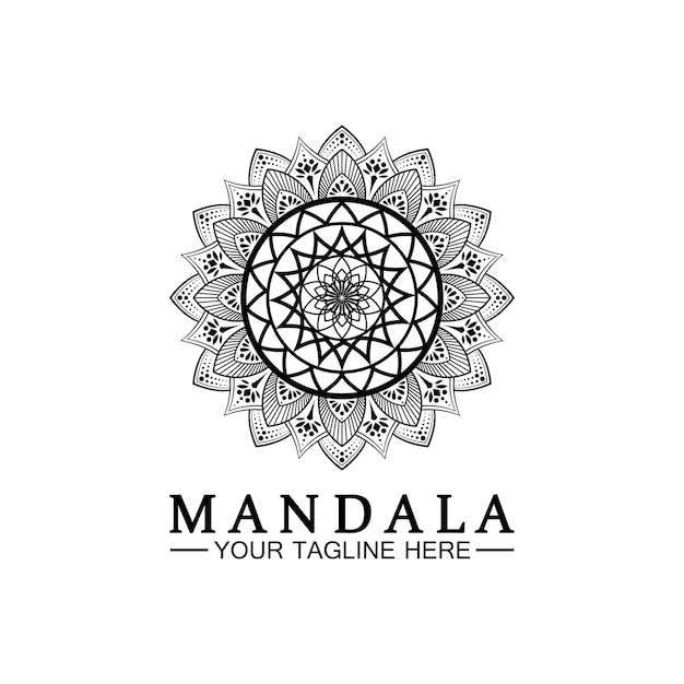 Modello di vettore di progettazione logo mandala