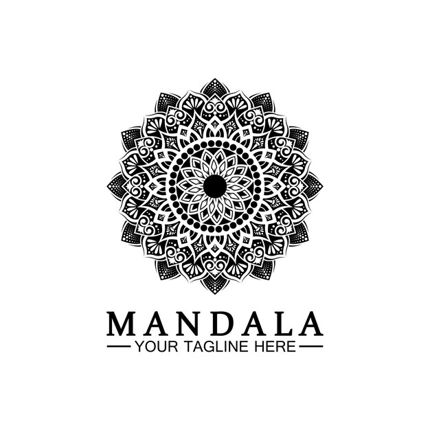 Vettore modello di vettore di progettazione logo mandala