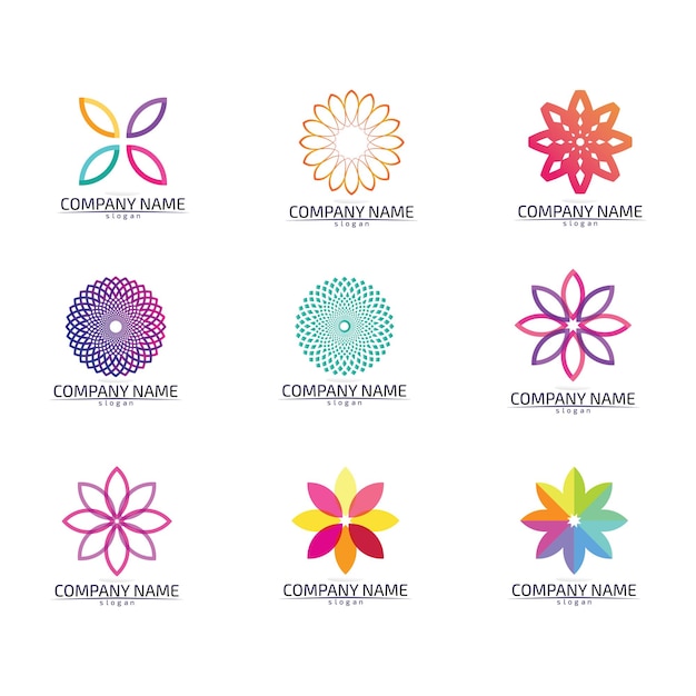 Mandala logo design vector template