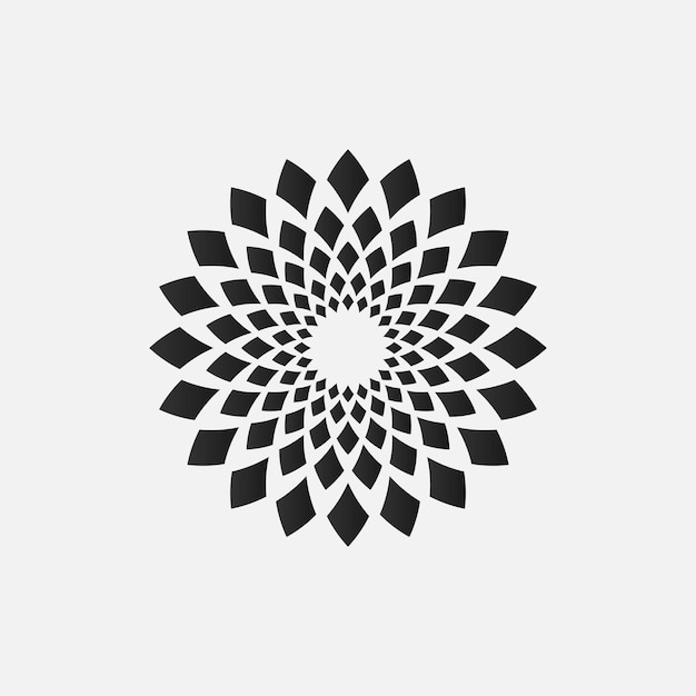 Mandala-logo-elementsjabloon geschikt voor spa-yoga-meditatie en spiritualiteit-logo's met vector-eps-indeling