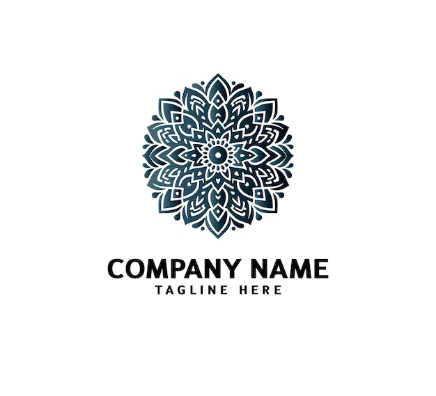 Mandala logo ontwerp Abstracte schoonheid Mandala bloemen ornament Decoratieve cirkel ornament stijl