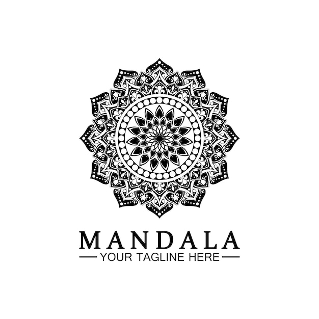 Vector mandala logo ontwerp vector sjabloon