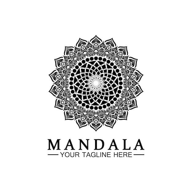 Vector mandala logo ontwerp vector sjabloon