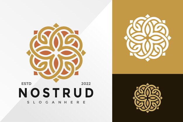 Vector mandala lotus spa logo design vector illustratie sjabloon