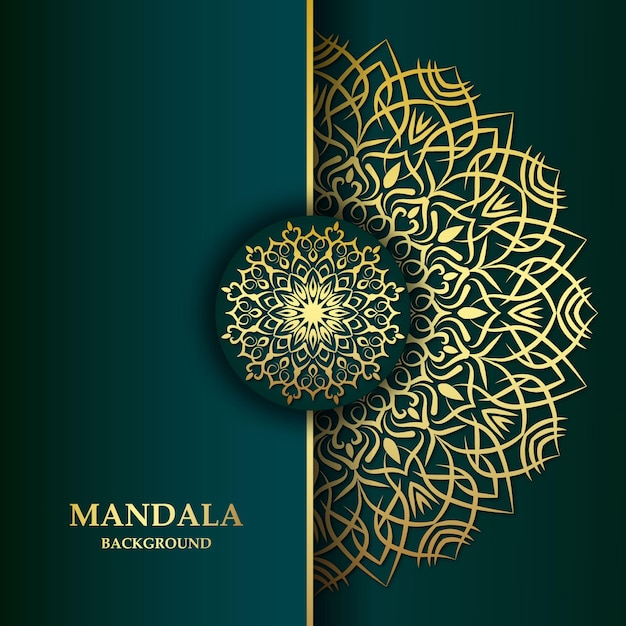 Vector mandala luxury background design