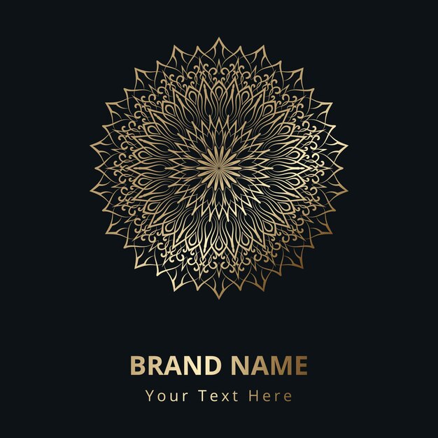 Vector mandala luxury background design