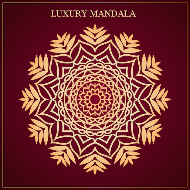 Mandala Luxury Background Vector Illustration