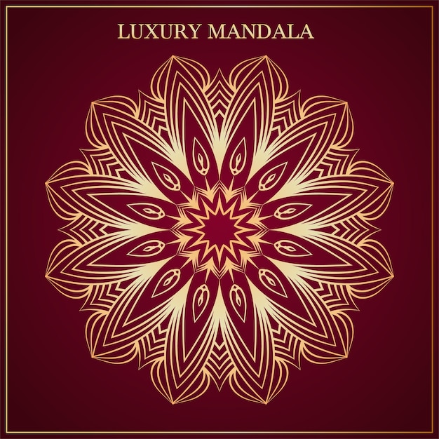 Mandala Luxury Background Vector Illustration