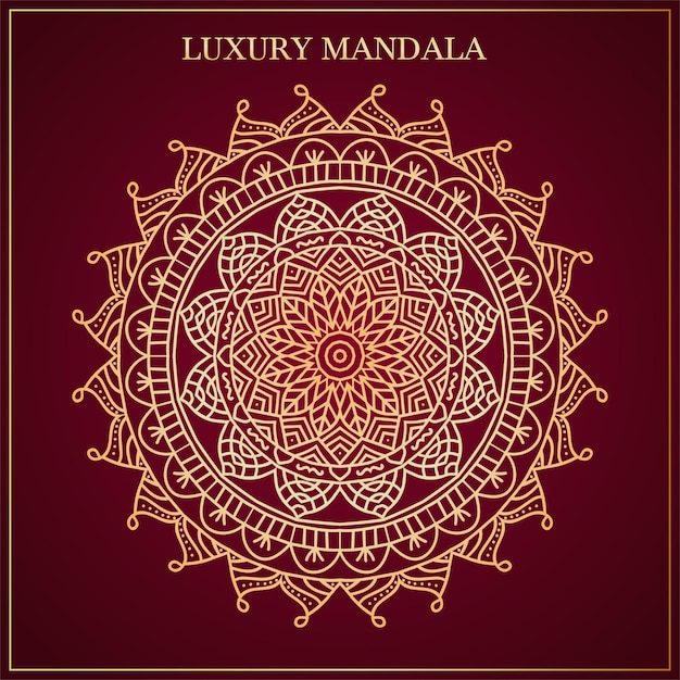 Mandala Luxury Background Vector Illustration