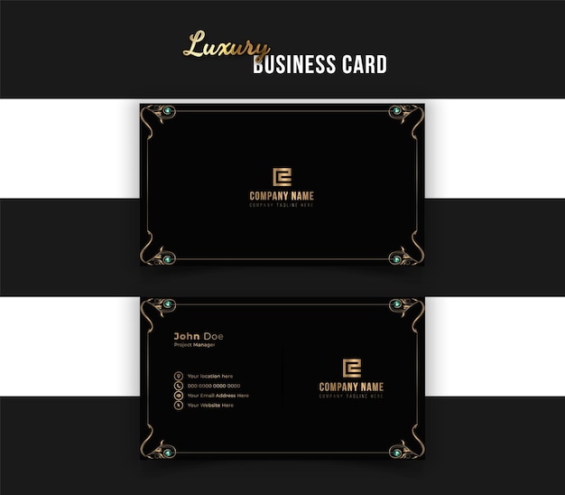 Vector mandala luxury business card design template