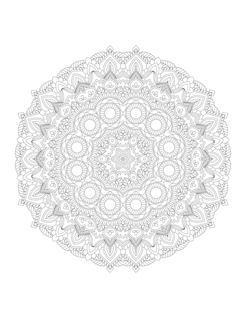 Mandala. mandala da colorare. pagina da colorare per adulti.