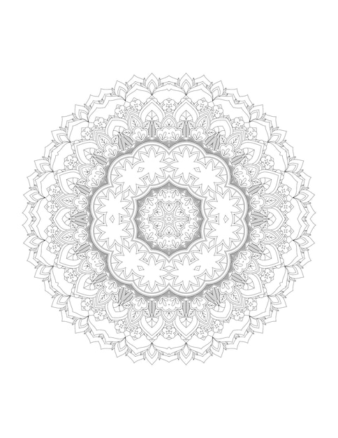 Mandala. mandala da colorare. pagina da colorare per adulti.