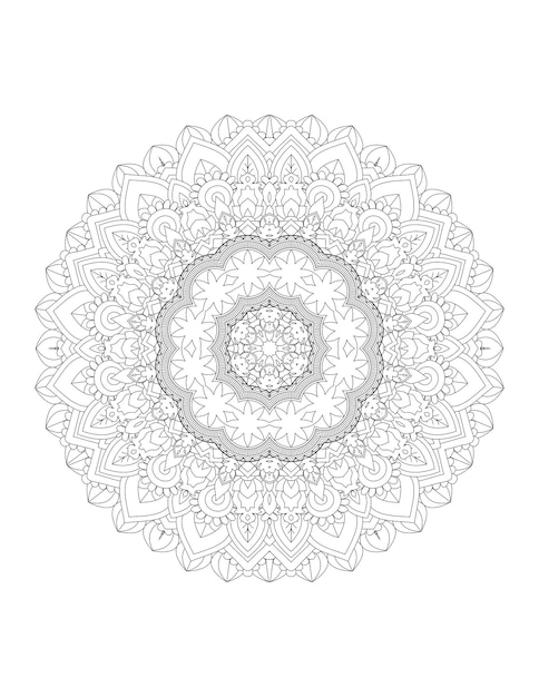 Mandala. mandala da colorare. pagina da colorare per adulti.