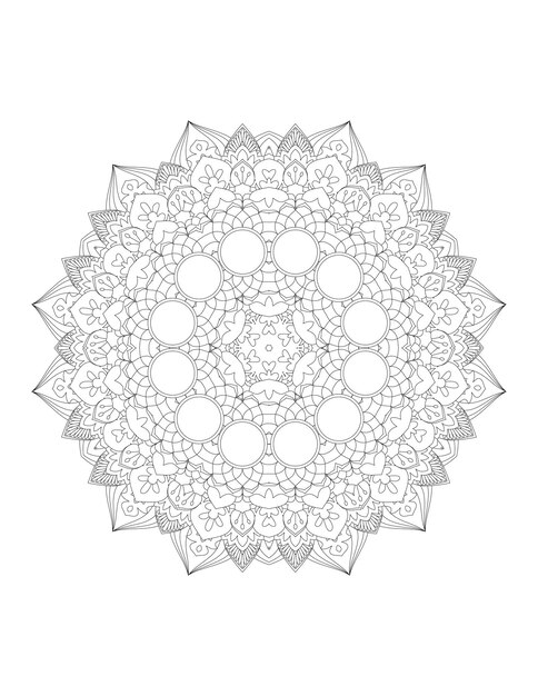 Mandala. mandala da colorare. pagina da colorare per adulti.