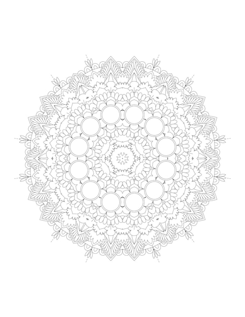 Mandala. mandala da colorare. pagina da colorare per adulti.