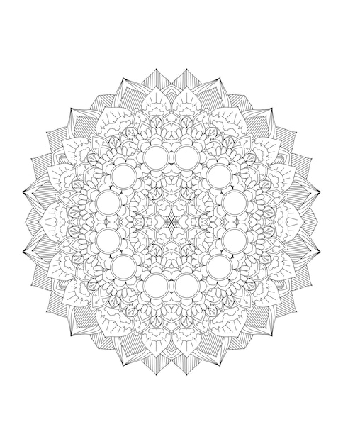 Mandala. mandala da colorare. pagina da colorare per adulti.