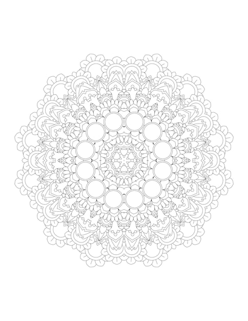 Mandala. Mandala kleurplaat. Volwassen kleurplaat.