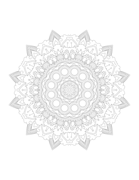 Mandala. Mandala kleurplaat. Volwassen kleurplaat.