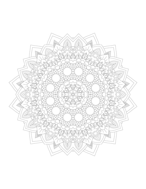 Mandala. Mandala kleurplaat. Volwassen kleurplaat.