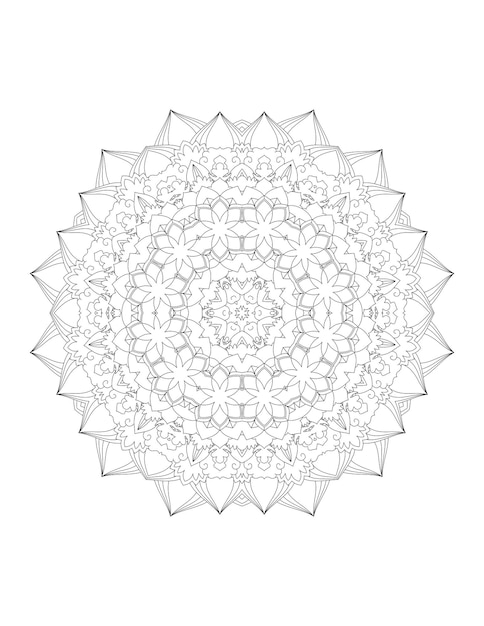 Mandala. Mandala kleurplaat. Volwassen kleurplaat.