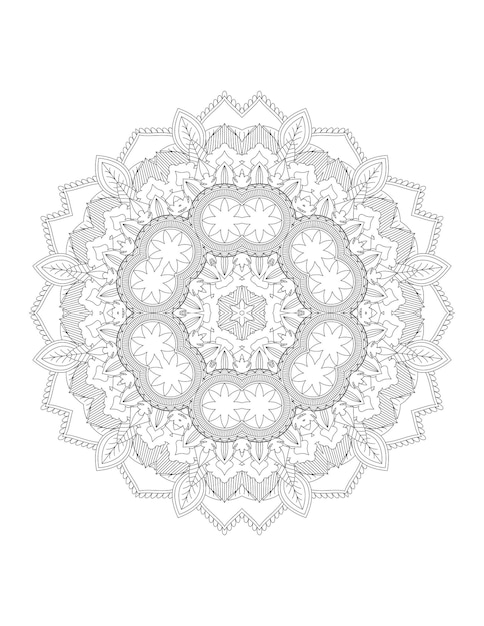 Mandala. Mandala kleurplaat. Volwassen kleurplaat.