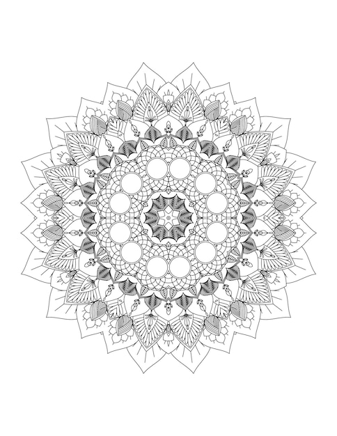 Mandala. Mandala kleurplaat. Volwassen kleurplaat.