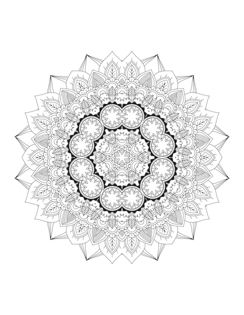 Mandala. Mandala kleurplaat. Volwassen kleurplaat.