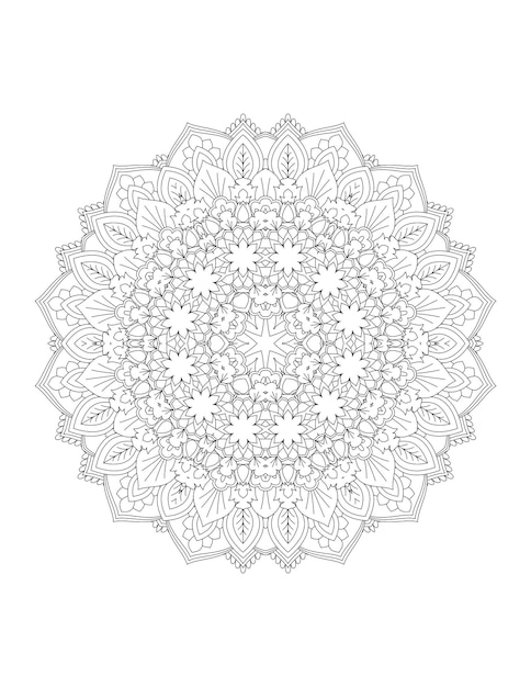 Mandala. Mandala kleurplaat. Volwassen kleurplaat.