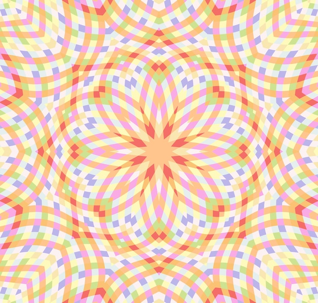 Mandala medaillon geometrische vector naadloze patroon oosterse des