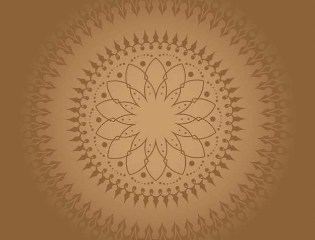 Mandala met een combinatie van bruine gradaties