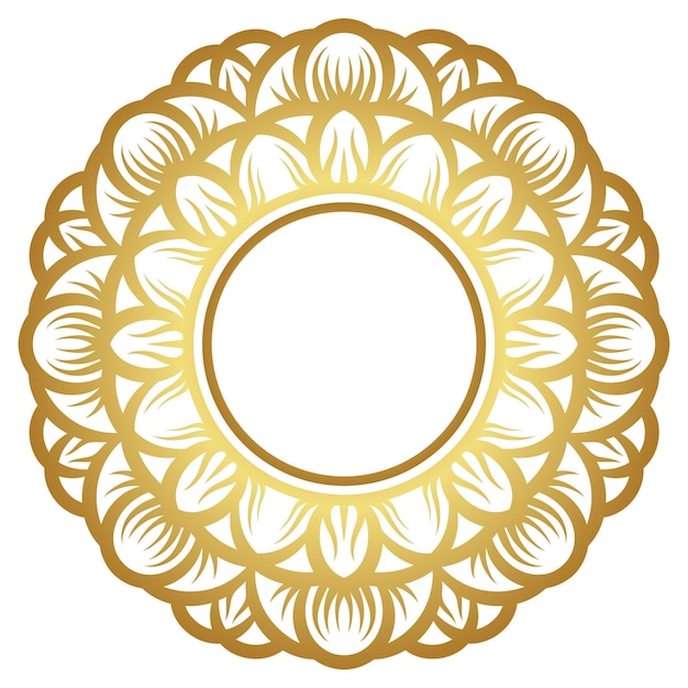 Mandala met gouden kleurgradaties