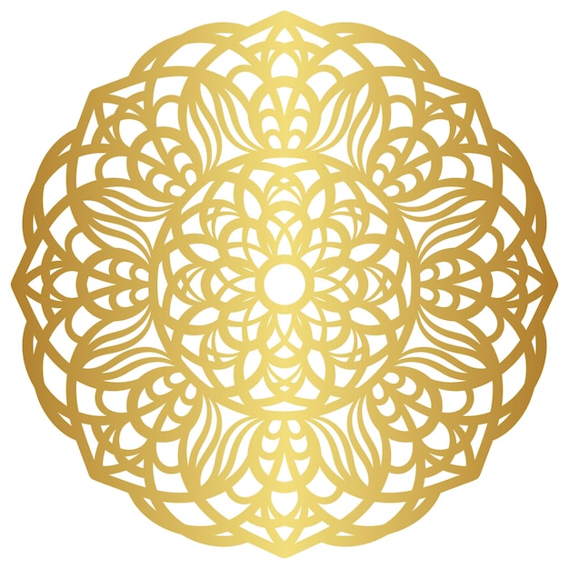 Mandala met gouden kleurgradaties