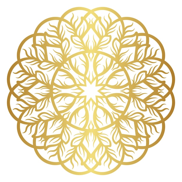 Mandala met gouden kleurgradaties