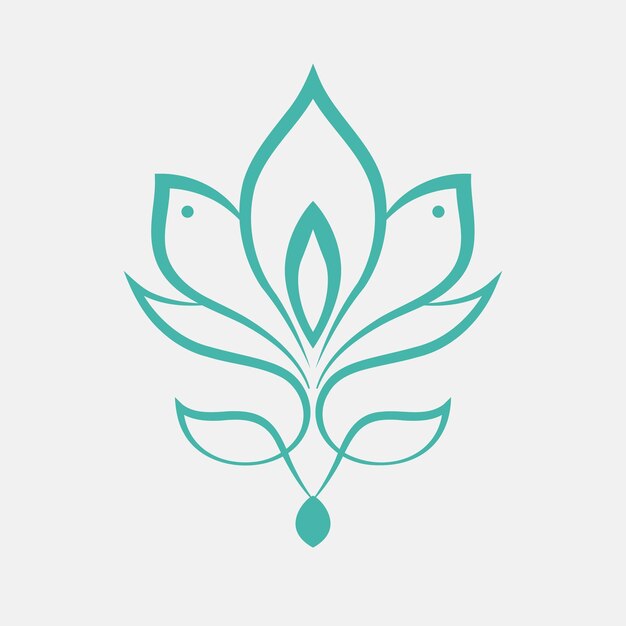 Mandala met Lotus embleem Vector spirituele harmonie en ingewikkelde schoonheid gecombineerd