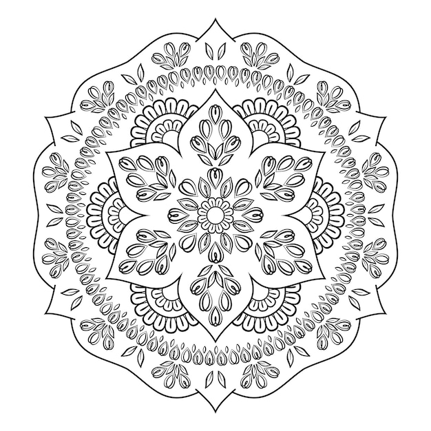 Mandala met petunia