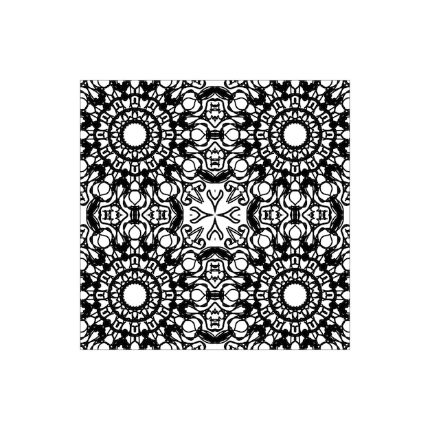 Mandala naadloos patroon bloemenornament