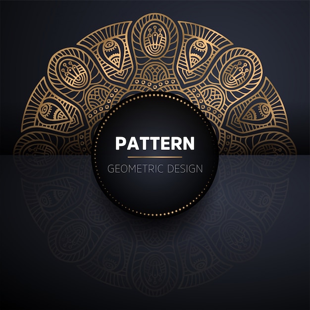 Mandala naadloze patroon. Vintage decoratieve elementen patroon