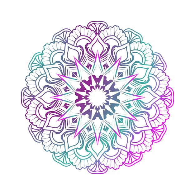 mandala ontwerp kleursjabloon