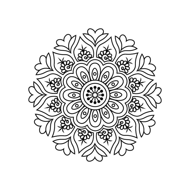 mandala ontwerp overzicht vector