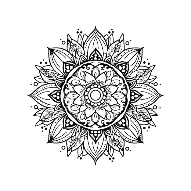 Mandala ontwerp Vector Sier luxe mandala mandala patroon mandala tekening bloem mandala