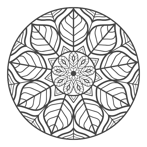 Mandala op witte achtergrond