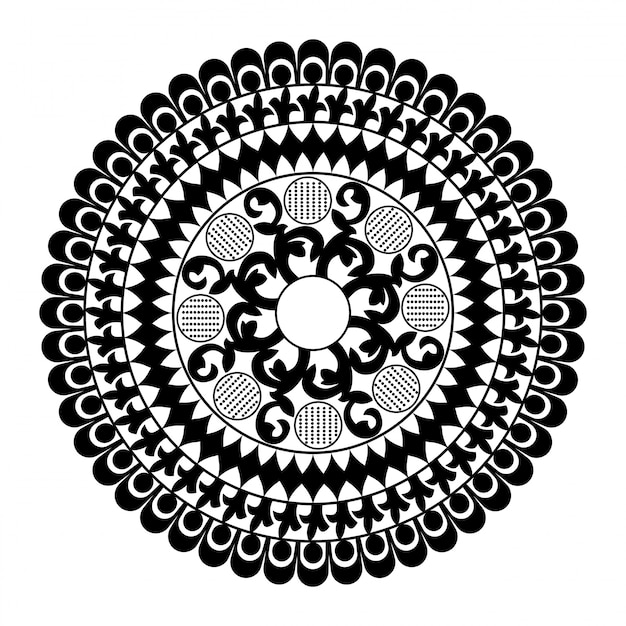 Mandala oriental style