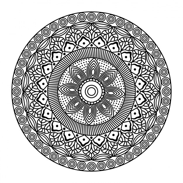 Mandala oriental style