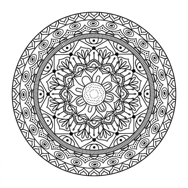 Mandala oriental style